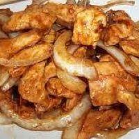 imagem Isca de frango acebolado 
